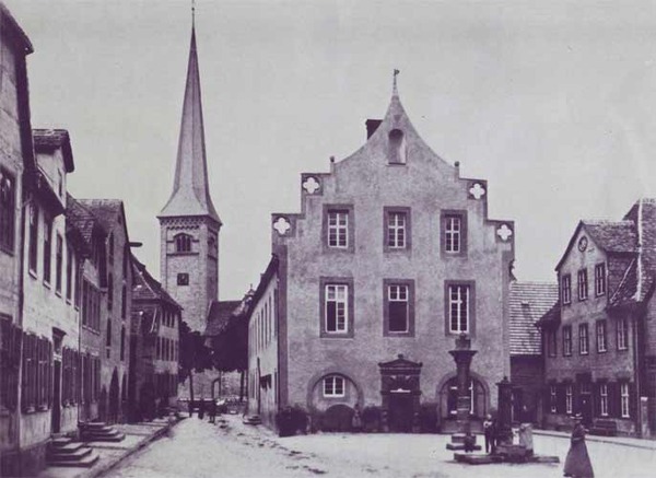 Rathaus Brakel um 1890