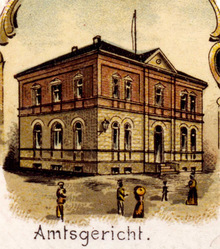 Historischer Postkartenausschnitt